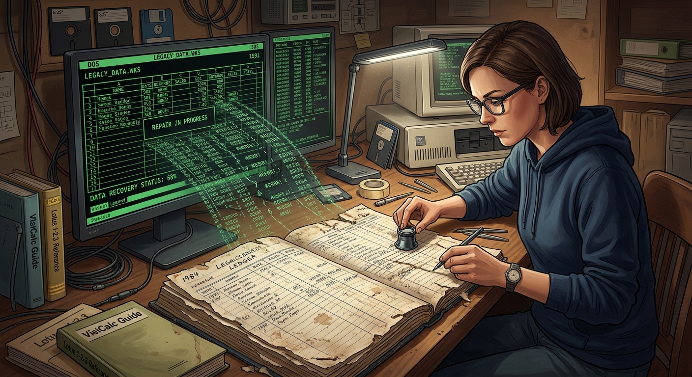 Repairing a Legacy Spreadsheet Before Recovering Its Data